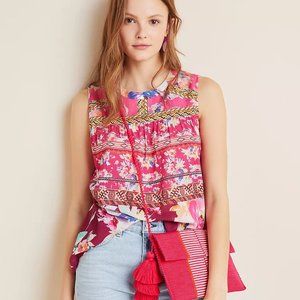 Anthropologie Vineet Bahl Embroidered Top XS